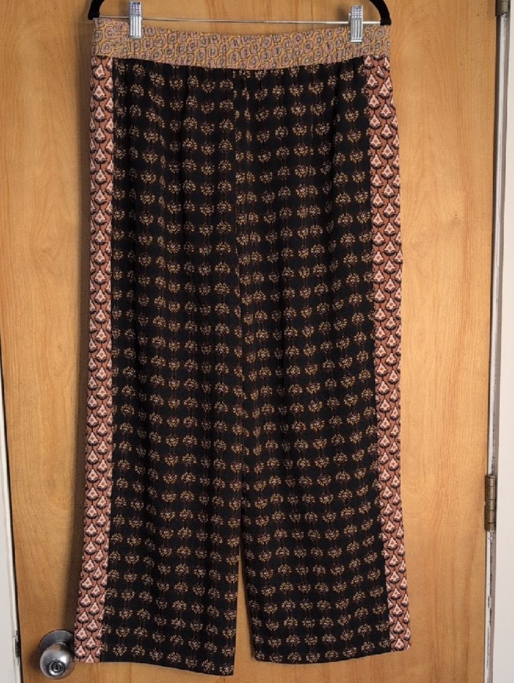 Zara Woman Contrast Panel Drawstring Pants - Picture 3 of 3